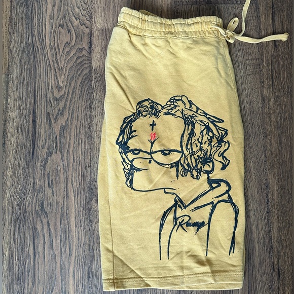 New Revenge x Trippie Redd Bart Short Yellow - XLarge - Picture 4 of 8